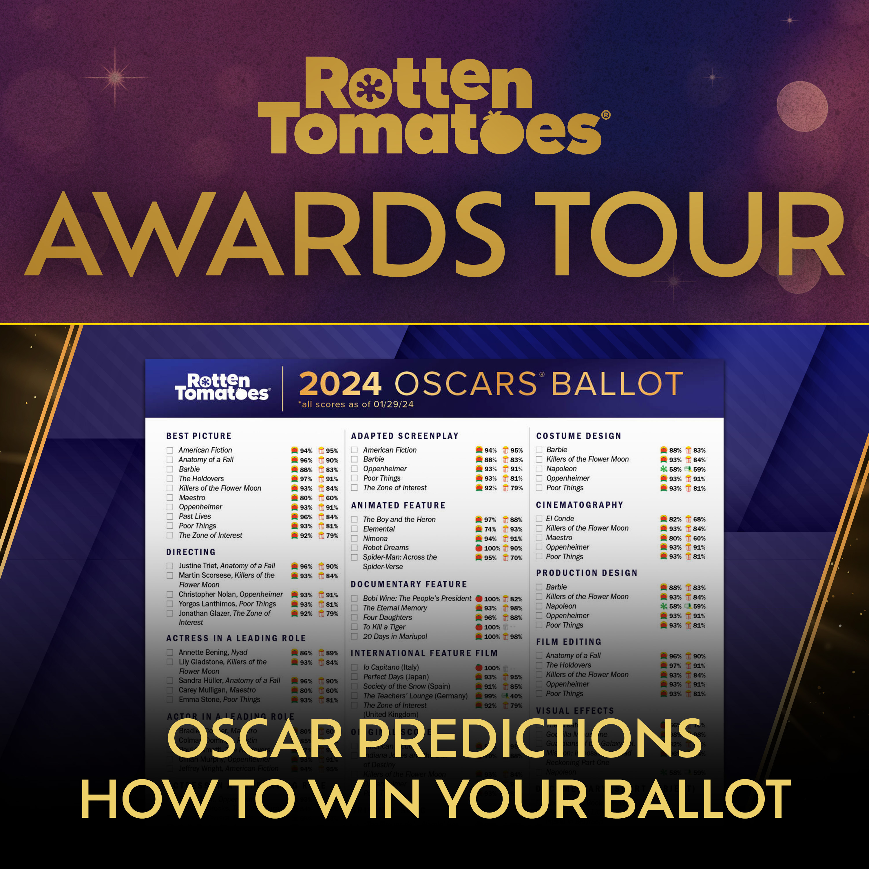 S1E6: 2024 Oscars Predictions - How to Win Your Ballot