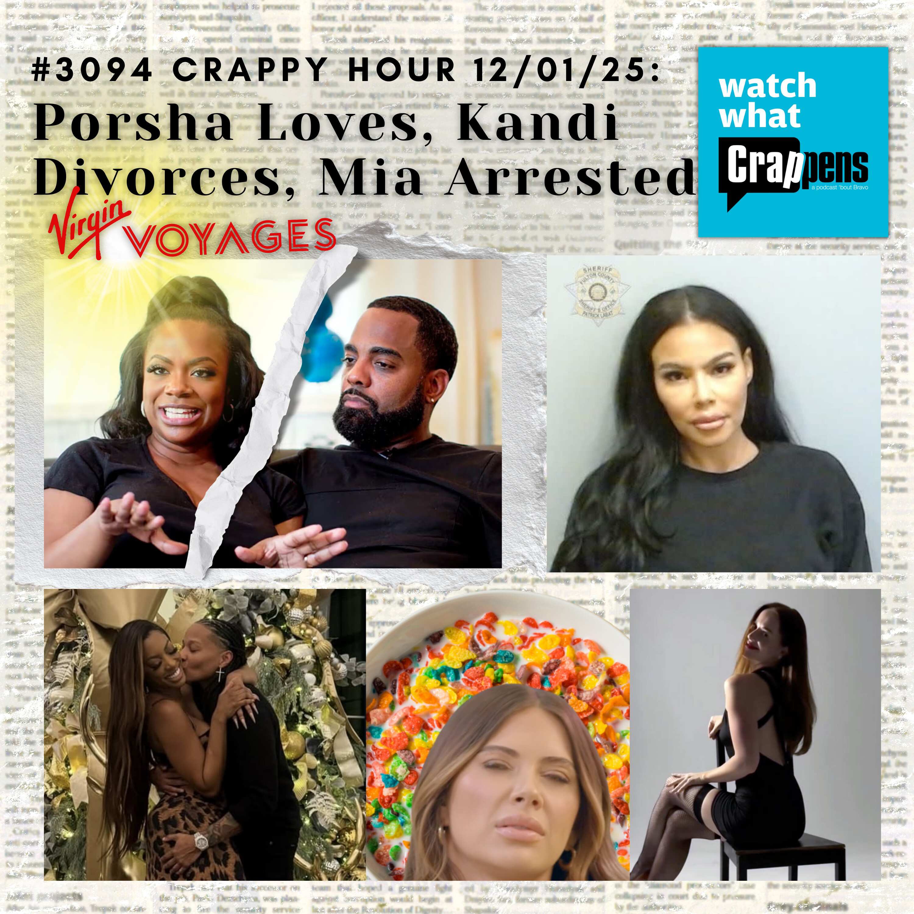 #3094  Crappy Hour 12/01/25: Porsha Loves, Kandi Divorces, Mia Arrested